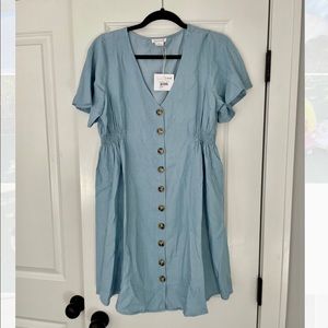Flutter Sleeve Maternity Dress